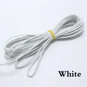10 METROS CABLE AWG26 BLANCO TRENZADO