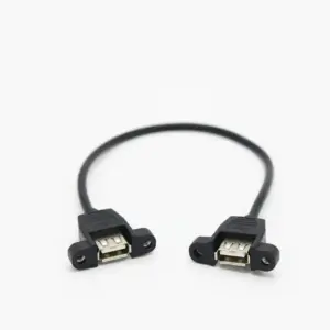 CABLE ALARGADOR USB 25CM HEMBRA HEMBRA MONTAJE PANEL EXTENSOR