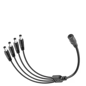 Cable splitter duplicador 4 salidas CCTV camara seguridad 12V - 2.1mm x 5.5mm
