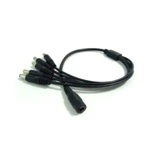 Cable splitter duplicador 5 salidas CCTV camara seguridad 12V - 2.1mm x 5.5mm