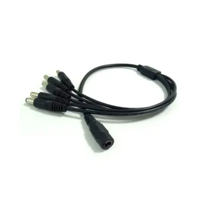 Cable splitter duplicador 5 salidas CCTV camara seguridad 12V - 2.1mm x 5.5mm