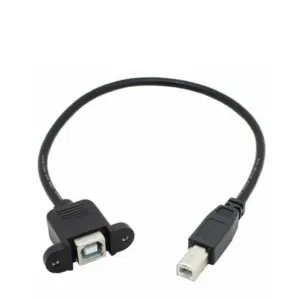 Cable extension alargador usb tipo B 30cm macho hembra montaje panel extensor