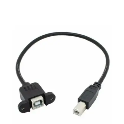 Cable extension alargador usb tipo B 30cm macho hembra montaje panel extensor