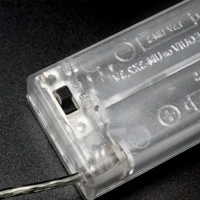 PORTAPILAS 2 PILAS AA LR06 CON INTERRUPTOR Y TAPA TRANSPARENTE - Imagen 5