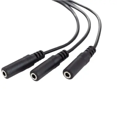 Cable Duplicador Divisor audio auricular Jack 3.5mm Splitter 1 Macho a 3 Hembra - Imagen 2