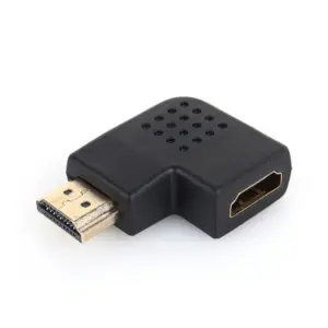 Adaptador HDMI Macho a HDMI Hembra Ángulo 90º Conector 1.4 derecha