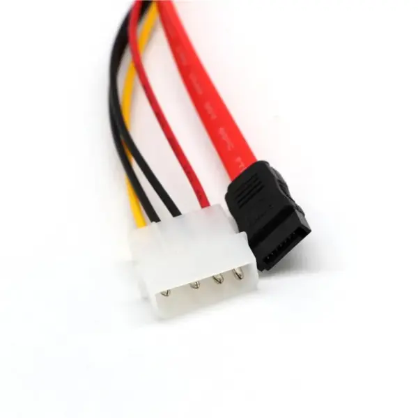 Cable Alimentacion SATA 15+7 Pin 22 pin Corriente/Datos a 4 pin Molex ATA IDE - Imagen 3