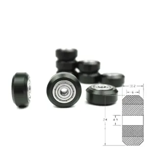 Polea Rueda tipo POM con rodamiento 625zz para perfil aluminio V2020 