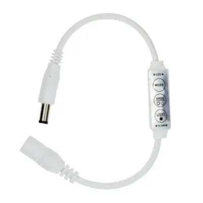 Controlador atenuador brillo Tira Led Monocolor 3 Teclas 12v 5050 3528 Dimmer DC