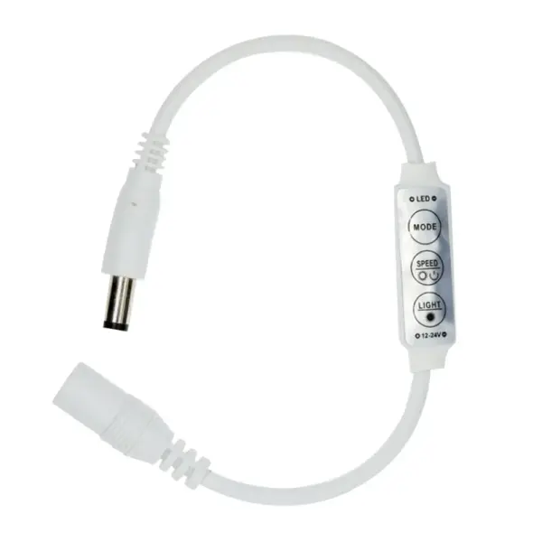Controlador atenuador brillo Tira Led Monocolor 3 Teclas 12v 5050 3528 Dimmer DC