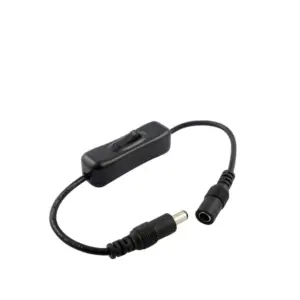 Interruptor de alimentación On/Off macho hembra 5.5x2.1mm DC 12v Tira LED CCTV