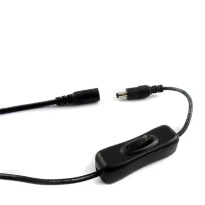 Interruptor de alimentación On/Off macho hembra 5.5x2.1mm DC 12v Tira LED CCTV - Imagen 2