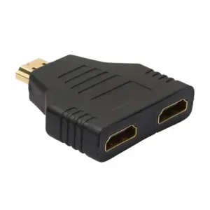Convertidor Splitter HDMI macho a 2 HDMI hembra Divisor Doble Puerto Duplicador