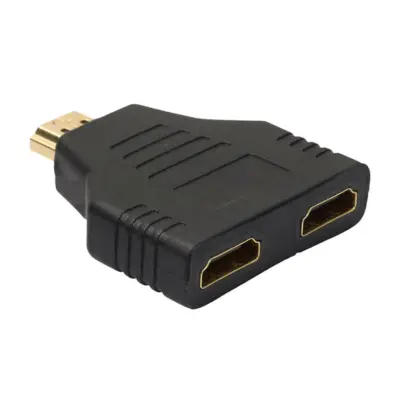 Convertidor Splitter HDMI macho a 2 HDMI hembra Divisor Doble Puerto Duplicador