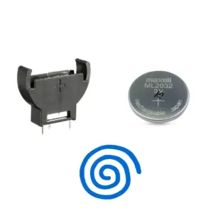Pack Pila recargable ML2032 + porta pilas para sega dreamcast