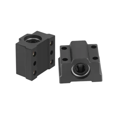 SC8UU Cojinete Soporte 8mm Lineal Rail Eje Rodamiento LM8UU CNC Impresora 3D NEGRO