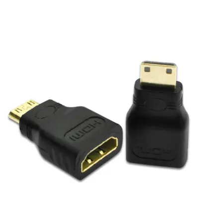 ADAPTADOR CONVERSOR MINI HDMI MACHO TIPO C A HDMI HEMBRA TIPO A CONECTOR HD TV - Imagen 2