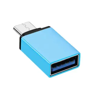 Adaptador USB 3.0 Hembra a Tipo C USB 3.1 Macho OTG AZUL