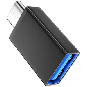 Adaptador USB 3.0 Hembra a Tipo C USB 3.1 Macho OTG NEGRO