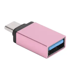 Adaptador USB 3.0 Hembra a Tipo C USB 3.1 Macho OTG ROSA