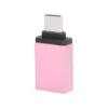 Adaptador USB 3.0 Hembra a Tipo C USB 3.1 Macho OTG ROSA - Imagen 2