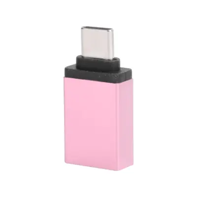 Adaptador USB 3.0 Hembra a Tipo C USB 3.1 Macho OTG ROSA - Imagen 2