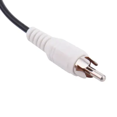 Cable Adaptador de Audio de Jack 3.5mm Hembra a 2 RCA Macho para TV Amplificador 40 cm - Imagen 3