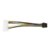 Cable de Alimentacion Tarjeta Gráfica 8 Pines (6+2) PCI Express PCIe a Doble Molex 18cm - Imagen 2