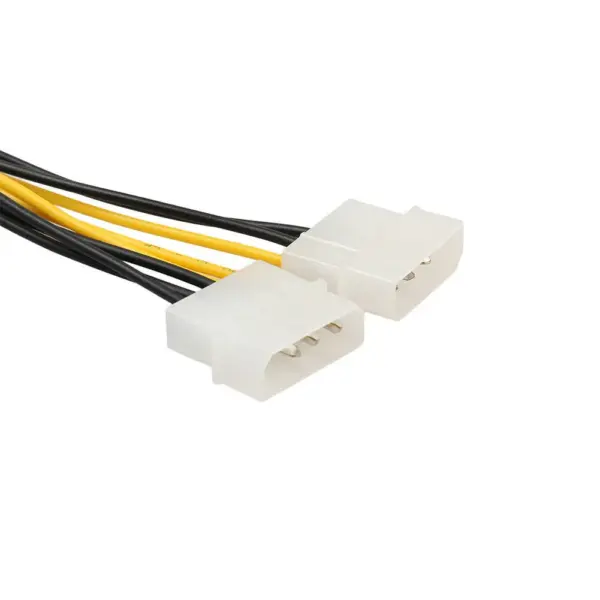 Cable de Alimentacion Tarjeta Gráfica 8 Pines (6+2) PCI Express PCIe a Doble Molex 18cm - Imagen 6