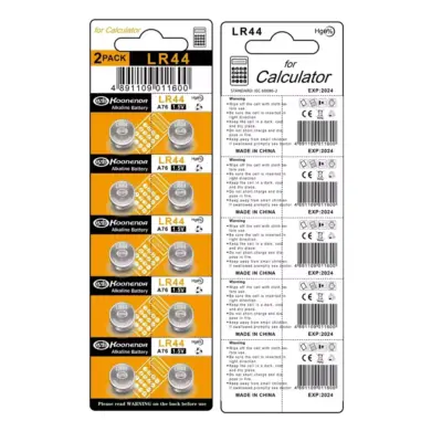 10x Pilas BOTON LR44 AG13 GP76A L1154 A76 V13GA - Imagen 3
