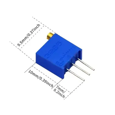 5X POTENCIOMETRO MULTIVUELTA 20K OHM 3296-W 0,5W RESISTENCIA VARIABLE PCB - Imagen 4