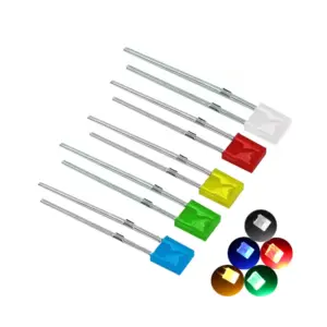 25x Diodos Led Cuadrado 2x5x7 MM 5 unidades de cada color