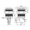 Pulsador arcade verde  33mm exterior 24mm interior recreativa bartop REF2040 - Imagen 2