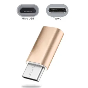 ADAPTADOR CABLE MICRO USB A TIPO C DORADO REF2055
