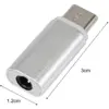 ADAPTADOR USB-C TIPO C 3.1 A JACK HEMBRA 3.5MM HUAWEI XIAOMI COLOR PLATA REF2057 - Imagen 3
