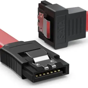 Cable de datos HDD SATA 3.0 6 Gbp/s ACODADO 90º 40 cm ROJO REF2075
