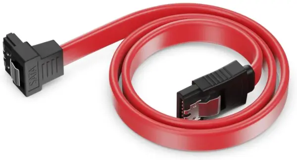 Cable de datos HDD SATA 3.0 6 Gbp/s ACODADO 90º 40 cm ROJO REF2075 - Imagen 3