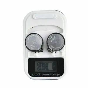 Cargador pilas de boton LCD LIR2032 LIR2025 LIR2016 REF2086