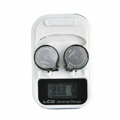 Cargador pilas de boton LCD LIR2032 LIR2025 LIR2016 REF2086 - Imagen 2