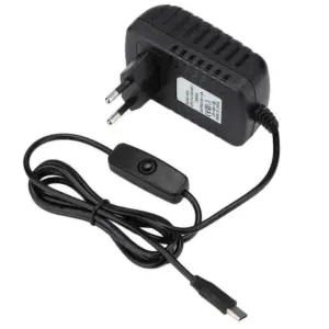 Cargador transformador 5V 3000mA USB tipo C con Interruptor para Raspberry Pi 4 Model B