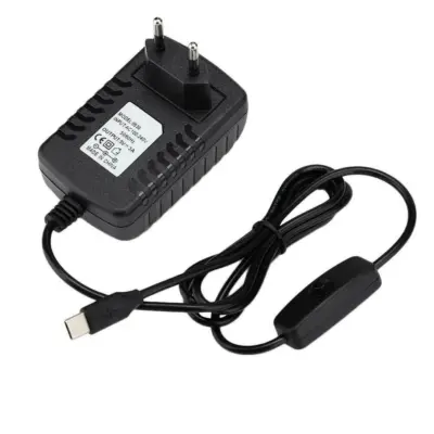 Cargador transformador 5V 3000mA USB tipo C con Interruptor para Raspberry Pi 4 Model B - Imagen 2