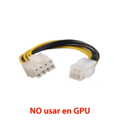 Cable Alimentacion adaptador CPU ATX 4 Pin a 8 pin 20 cm REF2119 - Imagen 2