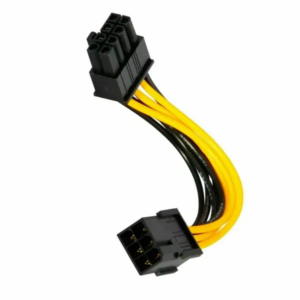 Cable extension alimentacion GPU PCI express 6 pin Hembra a 8 pines Macho REF2120 - Imagen 2