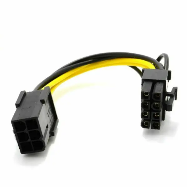 Cable extension alimentacion GPU PCI express 6 pin Hembra a 8 pines Macho REF2120 - Imagen 4