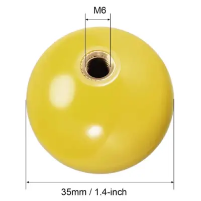 BOLA REPUESTO AMARILLO JOYSTICK ARCADE 35MM REF2146 - Imagen 2