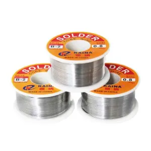 Rollo Estaño 63% S 37% Pb para soldadura electronica 0.8mm 100GR REF2177