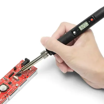 Soldador De Estaño Electrico Profesional 936H 80W Temperatura Ajustable LCD REF2178 - Imagen 2