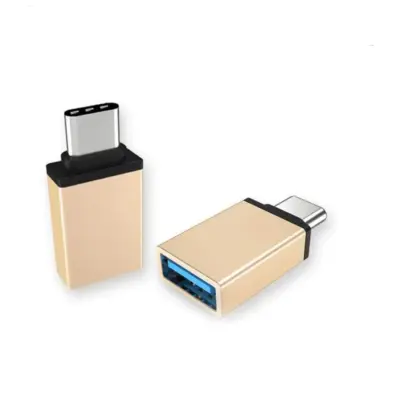 Adaptador USB 3.0 Hembra a Tipo C USB 3.1 Macho OTG BRONCE - Imagen 3