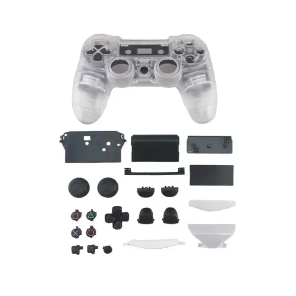 Kit completo carcasa transparente mando PS4