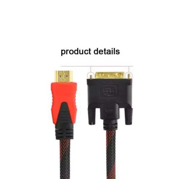 Cable Adaptador HDMI Macho a DVI 24+1 Macho 1,5m Conectores Dorados REF2195 - Imagen 3